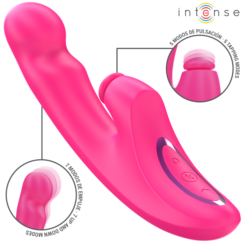 Emi Vibrador 13,5 Cm Multifunción 3 En 1 10 Vibraciones Rosa