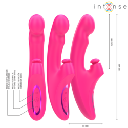 Emi Vibrator 13,5 Cm Multifunktion 3 In 1 10 Vibrationen Rosa