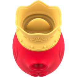 Klíční stimulátor 10 režimov sania a olizovania - Červený