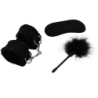 Fetish Set Erótico 2 Com Algemas, Antolhos E Espanador