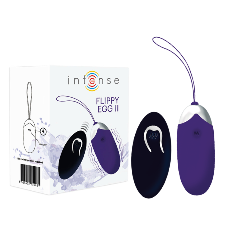 Flippy Ii Oplaadbare Ei Vibrator met Afstandsbediening Lila