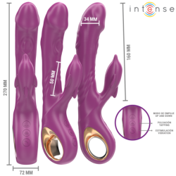 Halle Vibrator Multifuncțional Cu Limbă Stimulatoare În Formă De Delfin Violet