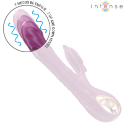 Halle daugiafunkcinis vibratorius su stimuliuojančiu liežuvėliu delfino formos, violetinis