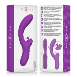 Harry Vibrador Flexível Com Língua Roxo