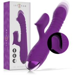 Iggy Vibrador Multifunções Recarregável Up & Down Com Estimulador De Clitóris Roxo