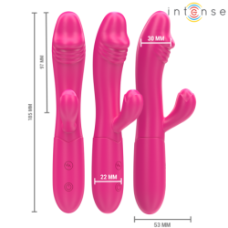 Ivy Fleksibel Vibrator 10 Vibrationer Med Stimulerende Tunge Rosa