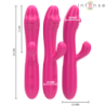 Ivy Fleksibel Vibrator 10 Vibrationer Med Stimulerende Tunge Rosa