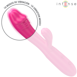 Ivy Vibrador Flexible 10 Vibraciones Con Lengua Estimuladora Rosa