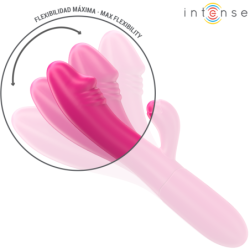 Ivy Vibrador Flexible 10 Vibraciones Con Lengua Estimuladora Rosa