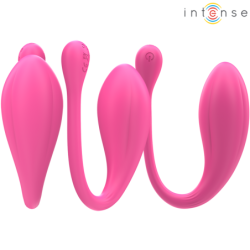 Janice U-Shaped Double Stimulation Vibrator 10 Vibration Pink Remote Control