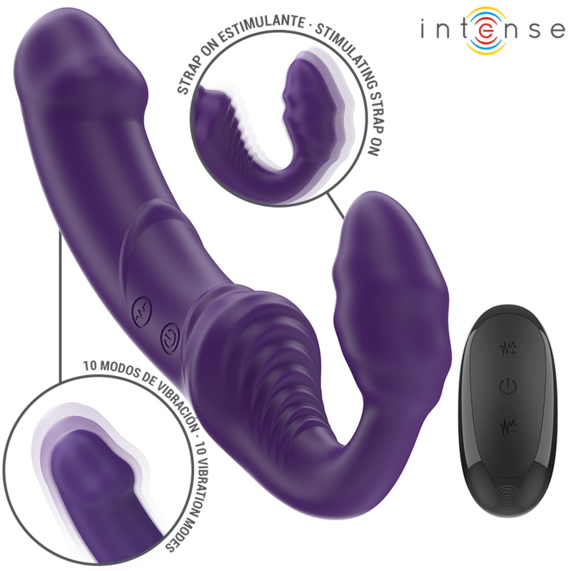 Jill Dvostruki Vibrator 20 Cm Ljubičasti Daljinski Upravljač