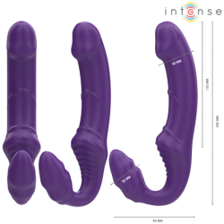 Jill Dvostruki Vibrator 20 Cm Ljubičasti Daljinski Upravljač