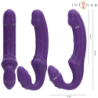 Jill Dvostruki Vibrator 20 Cm Ljubičasti Daljinski Upravljač