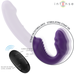 Jill Dvostruki Vibrator 20 Cm Ljubičasti Daljinski Upravljač
