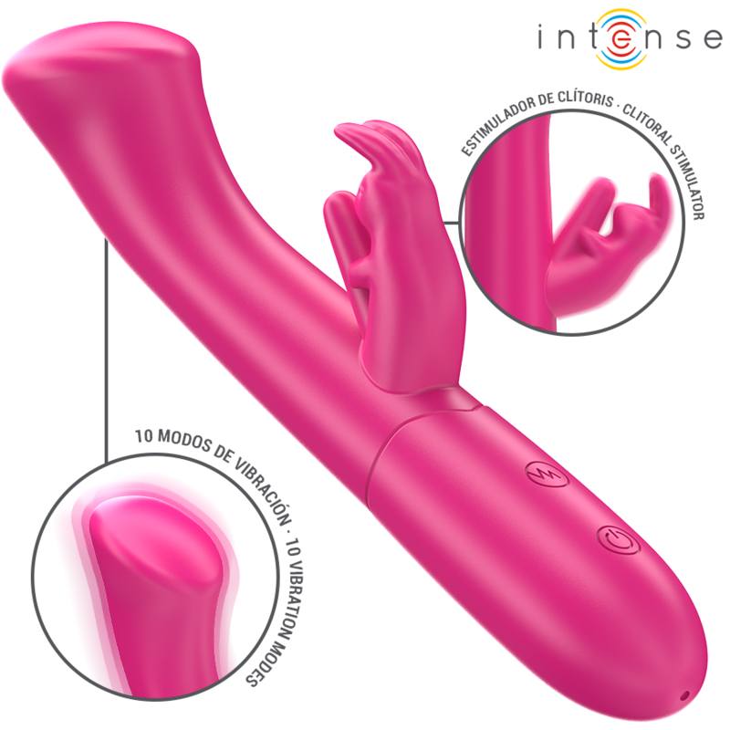 Julieta Vibrador Rabbit 18,6 Cm 10 Vibrações Rosa