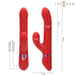 Lele Multifunktionsvibrator mit Rotation & Oszillation & Stimulation Rot