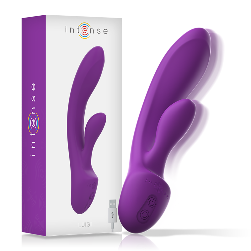 Luigi Vibrator Rabbit Flydende Silikone Lilla
