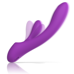 Luigi Vibrator Zajček Tekoči Silikon Vijolična