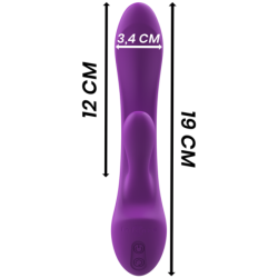 Luigi Rabbit vibrators, šķidrais silikons, violets