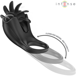 Mabel Vibrerende Penisring 10 Vibraties Met Clitoris Stimulator Zwart