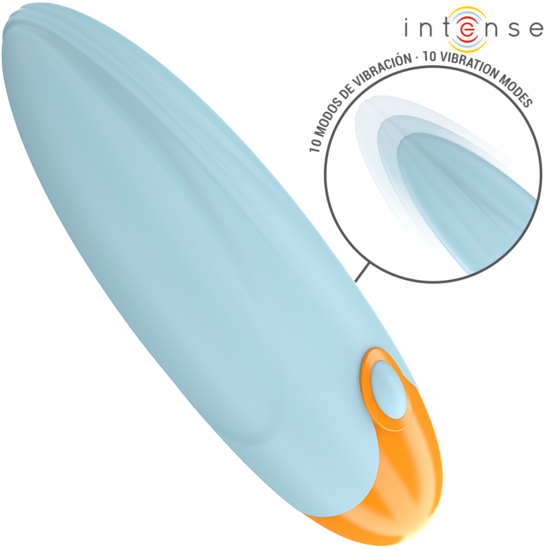 Mike Bala Vibrador 10 Vibrações Azul Controle Remoto