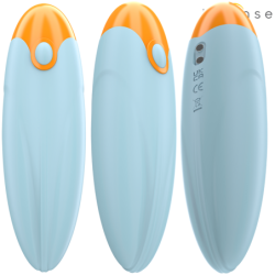 Mike Bala Vibrador 10 Vibrações Azul Controle Remoto