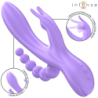 Miko Triple Vibrador Rabbit & Estimulador & Anal 7 Vibrações Roxo