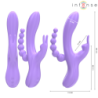 Miko Triple Vibrator Rabbit & Stimulator & Anal 7 Vibrationen Lila