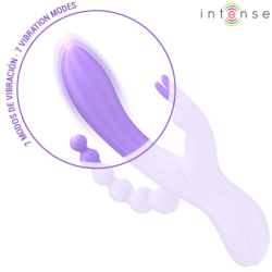 Miko Triple Vibrador Rabbit & Estimulador & Anal 7 Vibraciones Morado