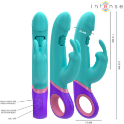 Mónica Zajček Vibrator z Rotacijskim Stimulatorjem Točke G Modre Barve