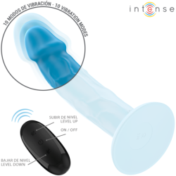 Phoebe Realistični Vibrator 10 Vibracija Plavi Daljinski Upravljač