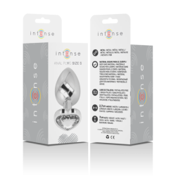 Plug Anal Métal Aluminium Coeur Blanc Taille S