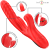 Rosalia Vibrador Multifunção 3 Em 1 Vermelho