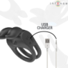 Sam Dobbelt Vibrerende Penisring 10 Vibrationer Sort