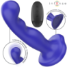 Shorty Vibrador Com Ventosa Azul Controle Remoto
