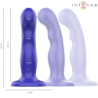 Shorty Vibrator med Sugpropp Blå Fjärrkontroll
