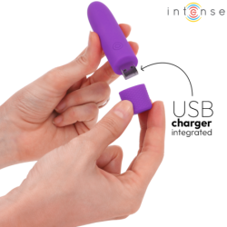 Symone Bala Vibrator Genopladelig Via Usb 8 Vibrationer Lilla 10 X 2.2 Cm