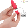 Symone Uzlādējams USB Vibrators ar 8 Vibrāciju Režīmiem Sarkans 10 X 2.2 Cm