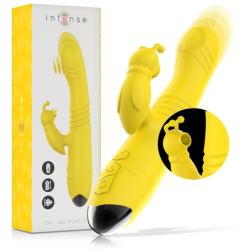 Toky Multifunktionsvibrator Uppladdningsbar Upp & Ner Med Klitorisstimulator Gul