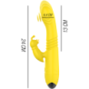 Toky Vibromasseur Multifonction Rechargeable Up & Down Avec Stimulateur De Clitoris Jaune