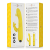 Toky Multifunktions Vibrator Genopladelig Op & Ned Med Clitoris Stimulator Gul
