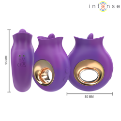 Tuli Clitoris Stimulator 9 Vibrationer & 9 Oscillationer Lilla