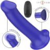 Victoria Vibrador Com Ventosa 10 Vibrações Azul Escuro Controle Remoto