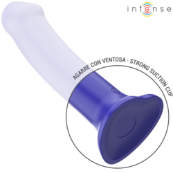 Victoria Vibrador Con Ventosa 10 Vibraciones Azul Oscuro Control Remoto