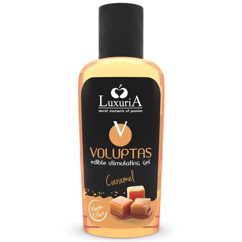 Voluptas Syötävä Hierontageeli Lämmittävällä Vaikutuksella - Karamelli 100 ml