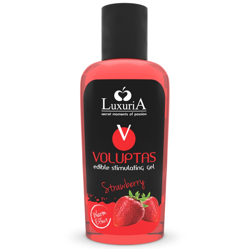 Voluptas Syötävä Hierontageeli Lämmittävä Vaikutus - Mansikka 100 ml