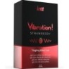 Kraftfullt Intimt Stimulerande Vibrerande Gel Jordgubbe 15 ml