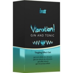 Silný Intímny Stimulačný Vibračný Gél Gin & Tonic 15ml