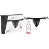 Zwarte Braziliaanse Panty Met Parelmoer En 50 Ml Glijmiddel