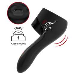 Pulsuojantis masturbatorius su vibracijos ir pulsavimo režimais